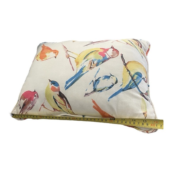Bird Accent Pillow By Newport Colorful 16x12” Made In USA - Picture 2 of 4